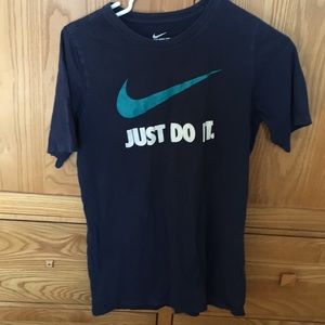 Nike boys navy blue T-shirt.  Just do it